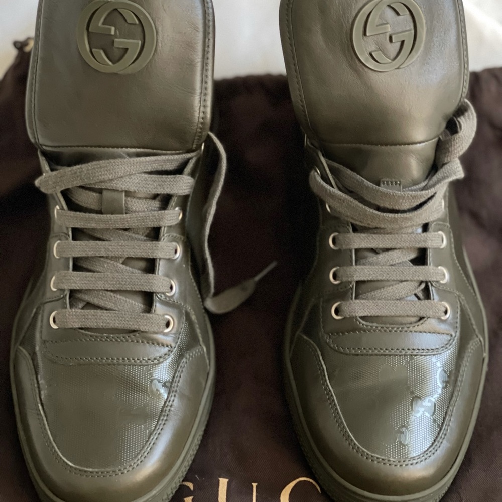 Army green Gucci sneaker